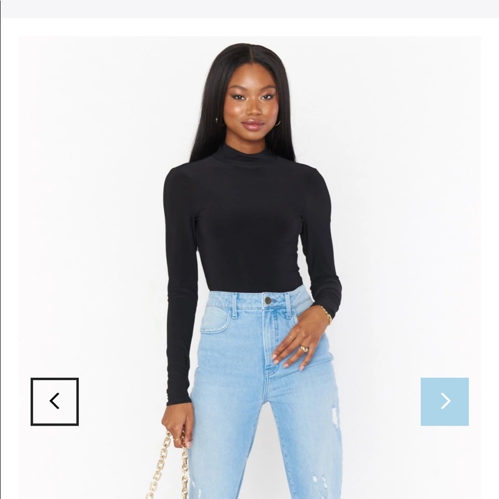 Show Me Your Mumu Look Back Bodysuit in Black Size Small